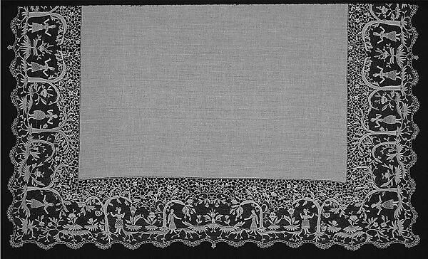 Tablecloth, Needle lace, Czechoslovakian