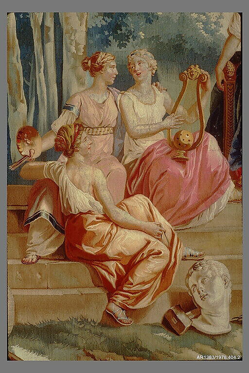 Europe from a set of The Four Continents, Jean Jacques François Le Barbier (French, Rouen 1738–1826 Paris), Wool, silk (19-21 warps per inch, 8 per cm.), French, Beauvais