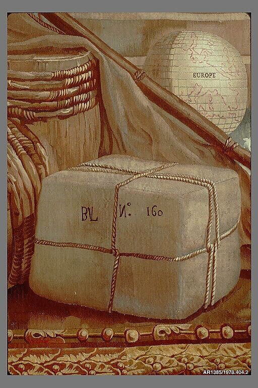 Europe from a set of The Four Continents, Jean Jacques François Le Barbier (French, Rouen 1738–1826 Paris), Wool, silk (19-21 warps per inch, 8 per cm.), French, Beauvais