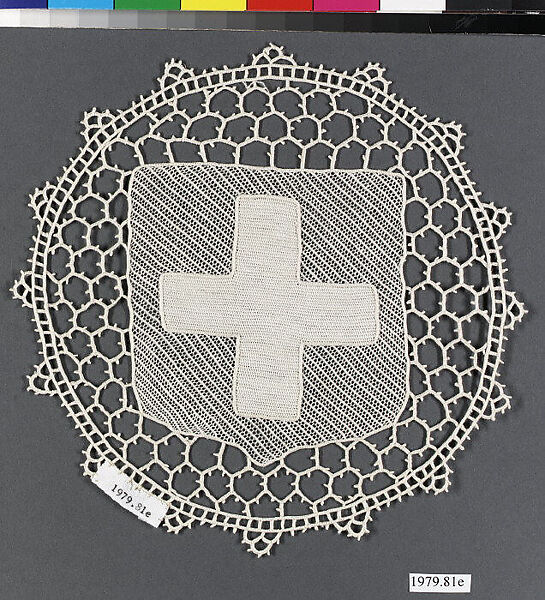 Doily (one of seven), Needle lace, Belgian 