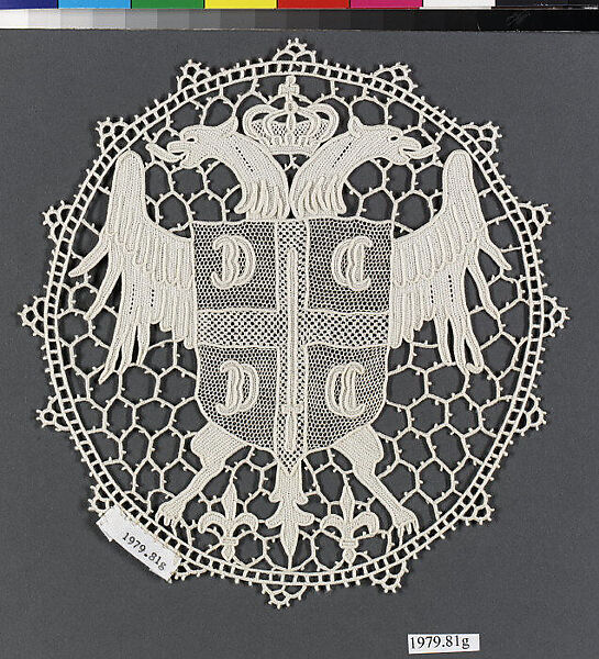 Doily (one of seven), Needle lace, Belgian 