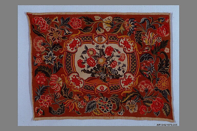 Panel, Linen, wool, silk, possibly British 