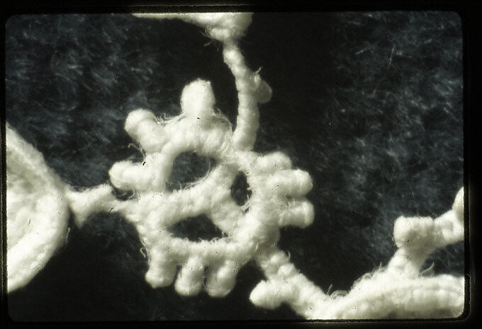 Edging, Linen, needle lace, Italian, probably Burano