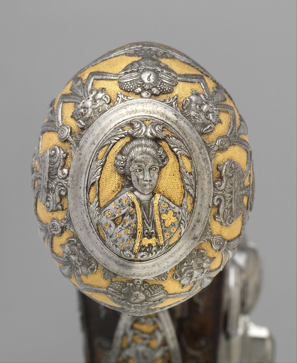 Pair of Flintlock Pistols Made for Ferdinand IV, King of Naples and Sicily (1751–1825), Royal Arms Manufactory at Torre Annunziata (Italian, Naples, established 1757), Steel, gold, wood (walnut), silver, Italo-Spanish, Naples