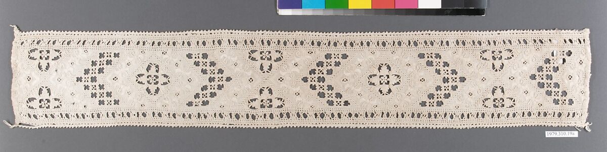 Bands, Linen, bobbin lace, Italian