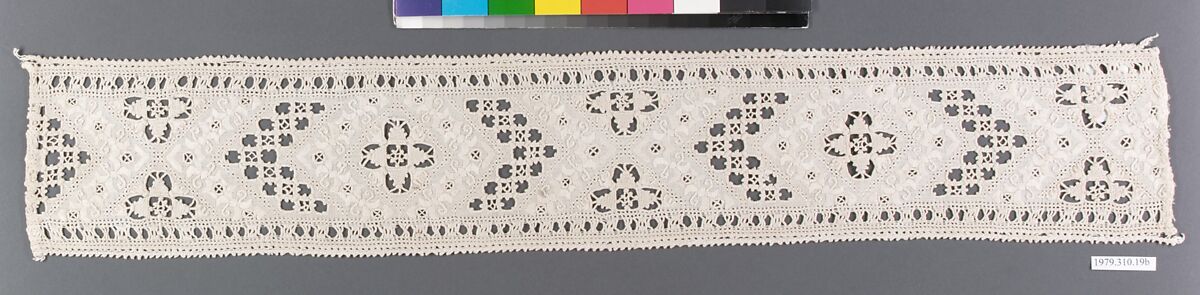 Bands, Linen, bobbin lace, Italian