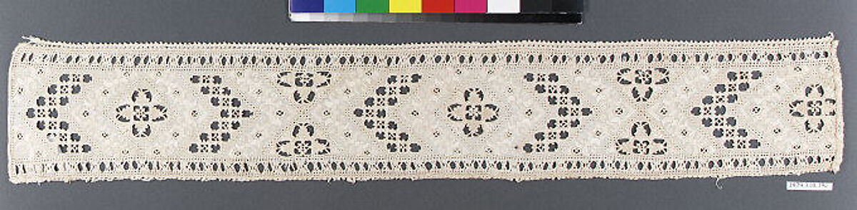 Bands, Linen, bobbin lace, Italian 