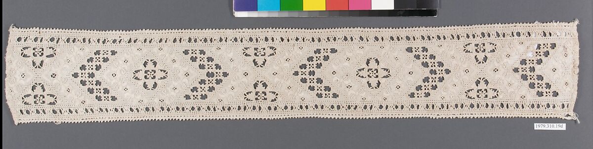 Bands, Linen, bobbin lace, Italian