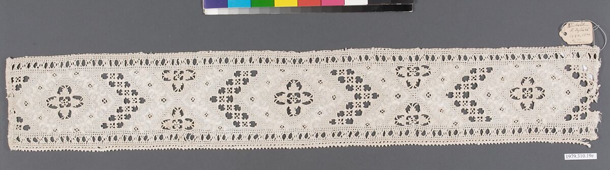 Bands, Linen, bobbin lace, Italian