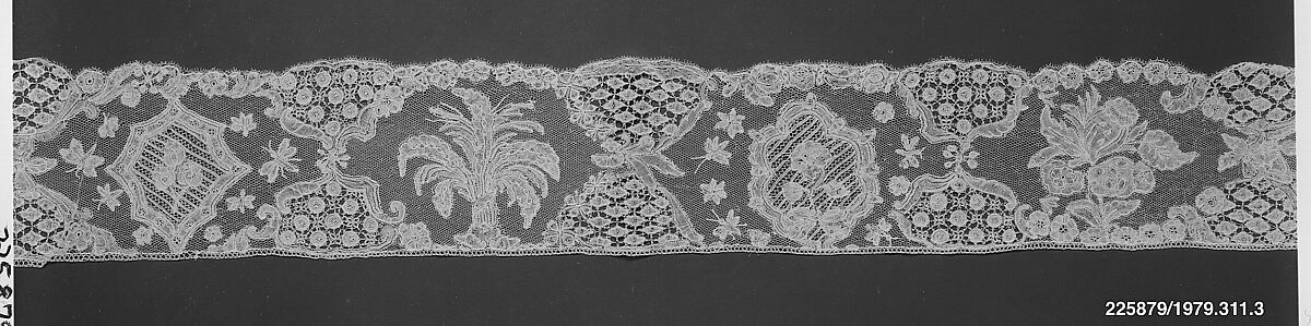 Edging, Bobbin lace, Brussels lace, point d'Angleterre, linen, Flemish 