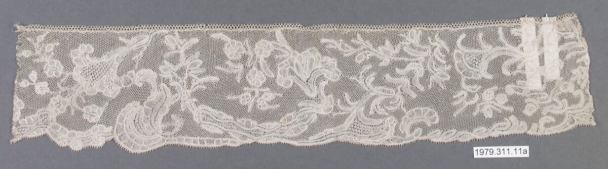 Edging, Bobbin lace, Brussels lace, linen, Flemish or British