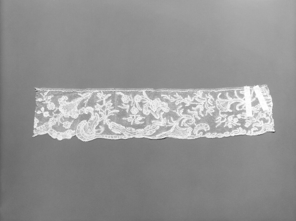 Edging, Bobbin lace, Brussels lace, linen, Flemish or British