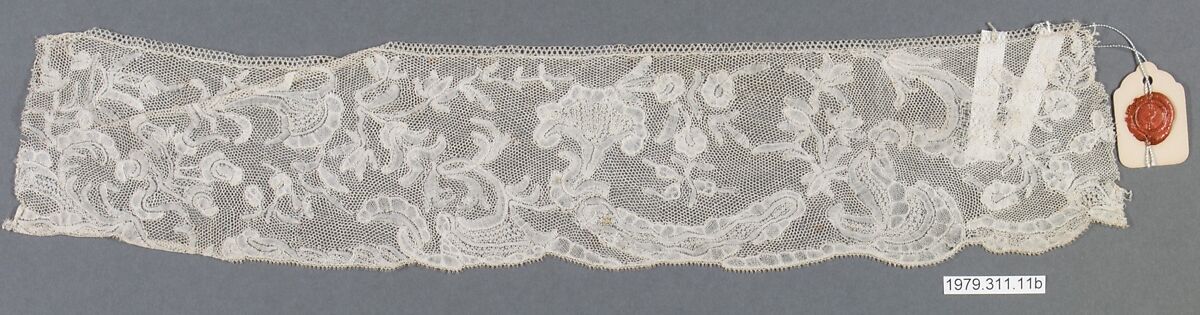 Edging, Bobbin lace, Brussels lace, linen, Flemish or British