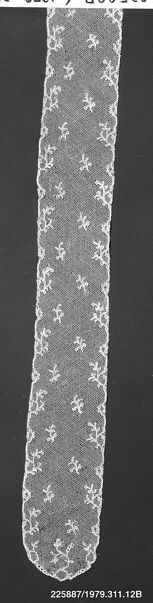 Joined lappets, Bobbin lace, Point de Paris, French 