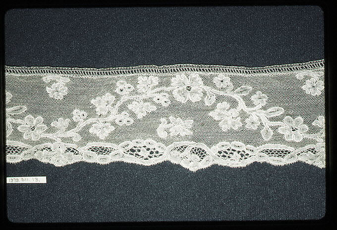 Edging, Linen, bobbin lace, Flemish, Malines 