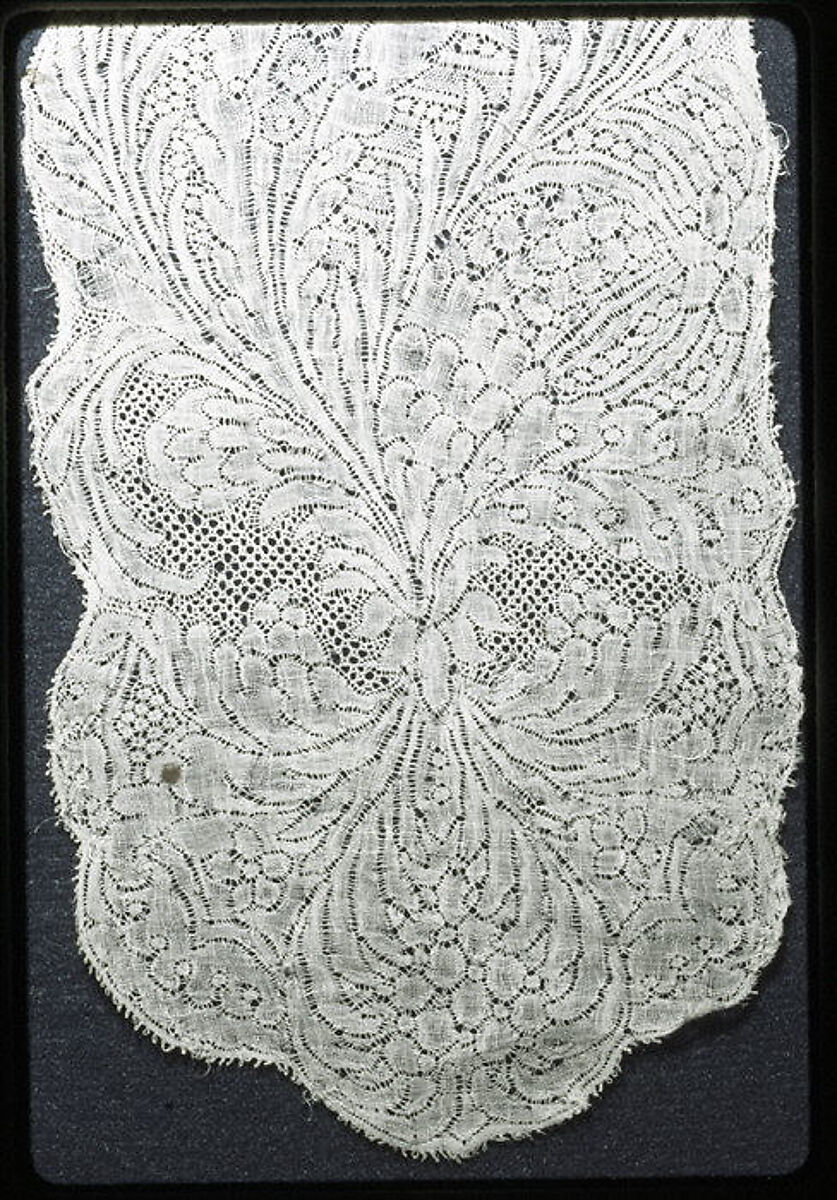 Lappet, Linen, bobbin lace, Franco-Flemish