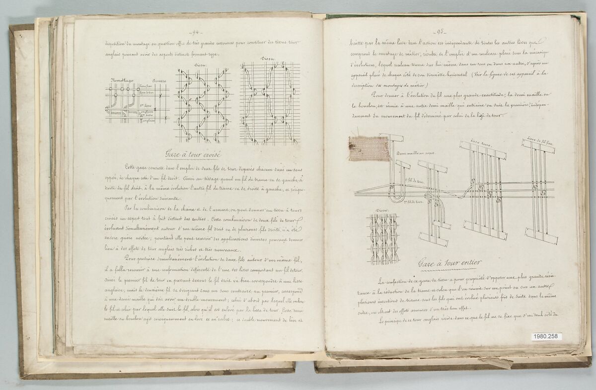 Traité de la Fabrication des étoffes de soie, Antoine Dufour (French), Paper, French, Lyons 
