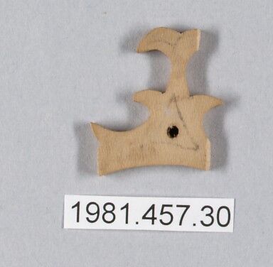 Wood piece for making lace, Wood, British