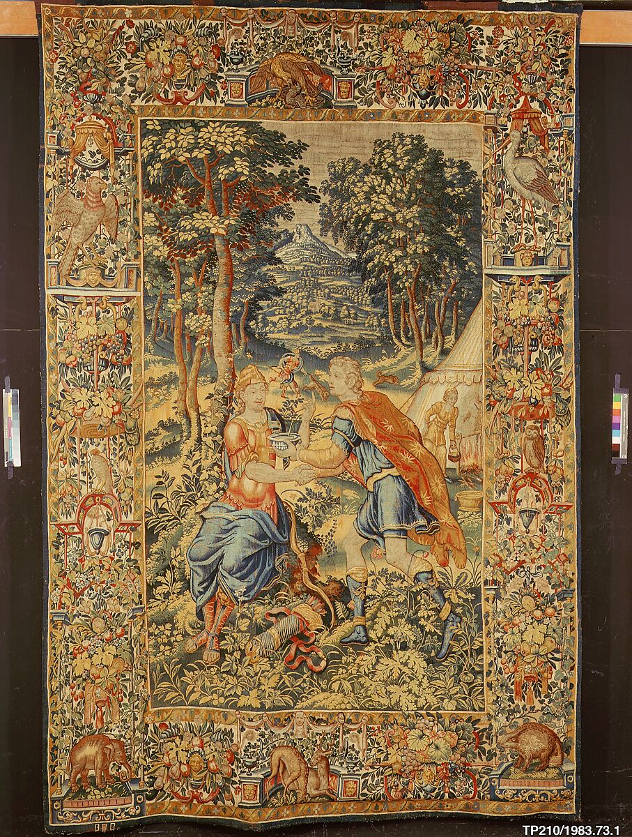 Esau Selling His Birthright to Jacob from The Story of Jacob series, Wool, silk (18 warps per inch, 6–7 per cm.), Netherlandish, Brussels