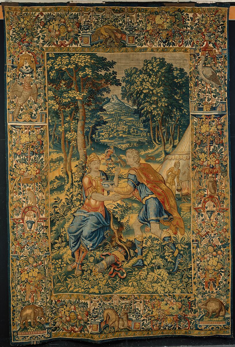 Esau Selling His Birthright to Jacob from The Story of Jacob series, Wool, silk (18 warps per inch, 6–7 per cm.), Netherlandish, Brussels 