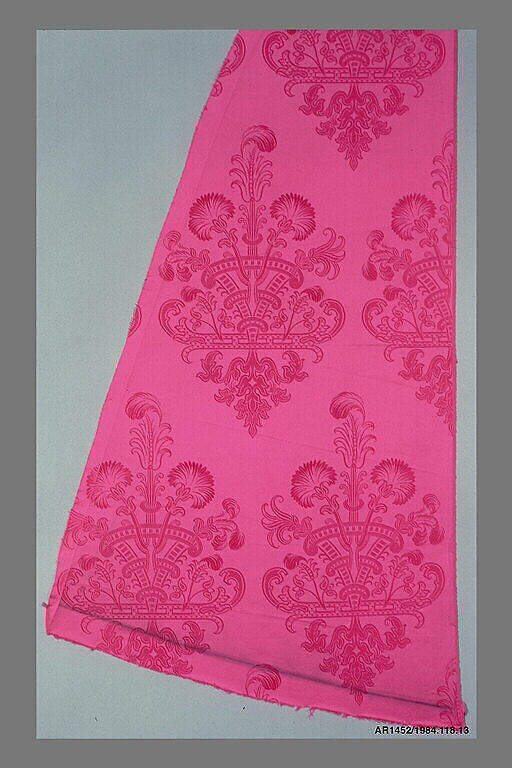 Panel from the skirt of a dress, Silk, French 