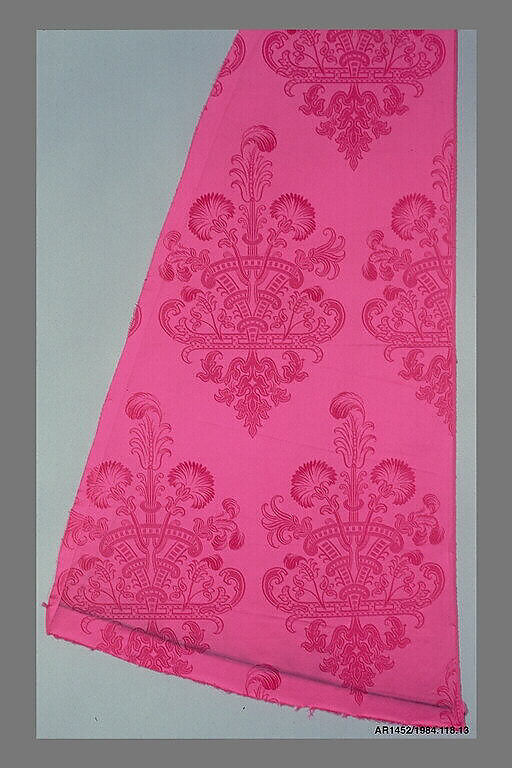 Panel from the skirt of a dress, Silk, French 