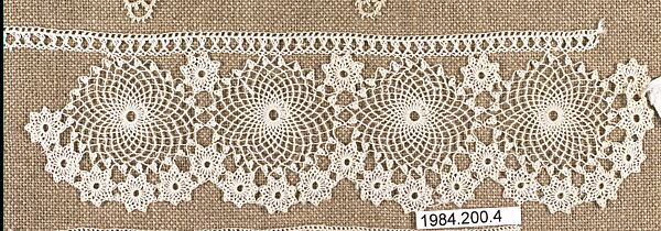 Edging, Cotton, needle lace, Armenian