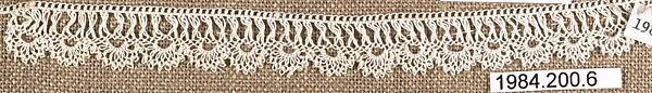 Edging, Cotton, needle lace, Armenian