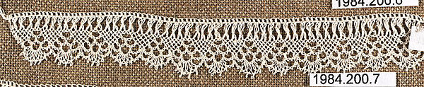 Edging, Cotton, needle lace, Armenian 