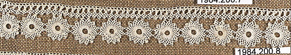 Edging, Cotton, needle lace, Armenian 