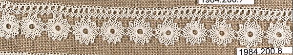 Edging, Cotton, needle lace, Armenian