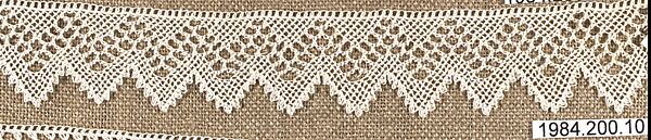 Edging, Cotton, needle lace, Armenian