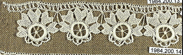Edging, Cotton, needle lace, Armenian 