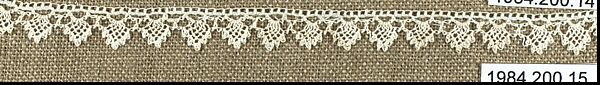 Edging, Cotton, needle lace, Armenian