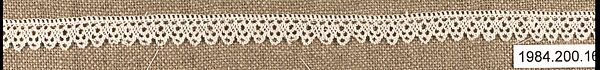 Edging, Cotton, needle lace, Armenian
