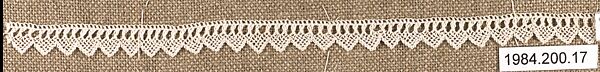 Edging, Cotton, needle lace, Armenian