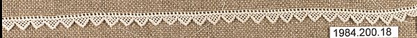 Edging, Cotton, needle lace, Armenian
