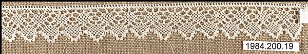 Edging, Cotton, needle lace, Armenian