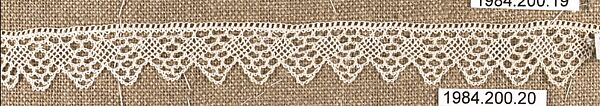 Edging, Cotton, needle lace, Armenian