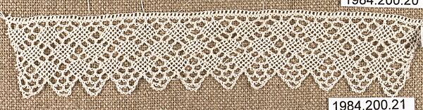 Edging, Cotton, needle lace, Armenian