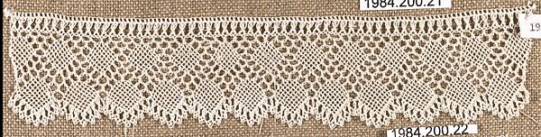 Edging, Cotton, needle lace, Armenian