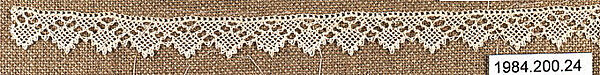 Edging, Cotton, needle lace, Armenian 