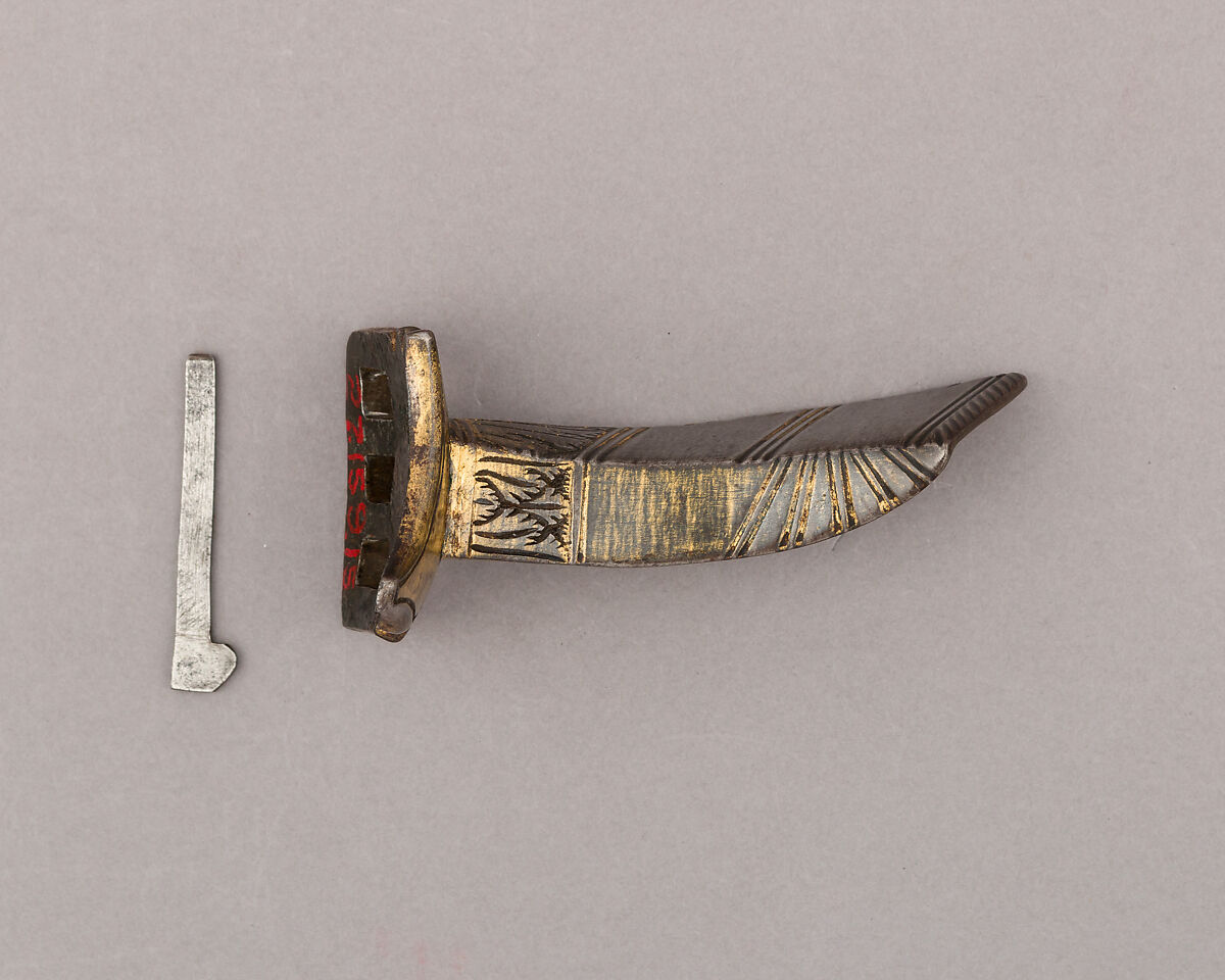 Lance Rest, Steel, gold, Italian