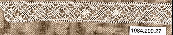 Insertion, Cotton, needle lace, Armenian