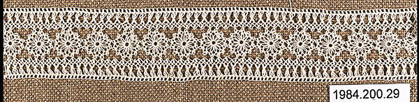 Insertion, Cotton, needle lace, Armenian 