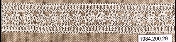 Insertion, Cotton, needle lace, Armenian