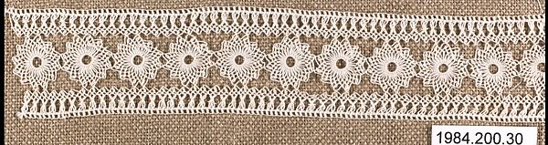Insertion, Cotton, needle lace, Armenian