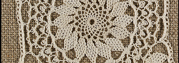 Small square, Cotton, needle lace, Armenian