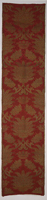 Panel, Silk and metal thread, Italian