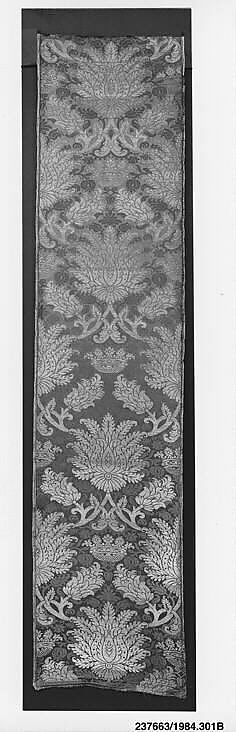 Panel, Silk and metal thread, Italian 